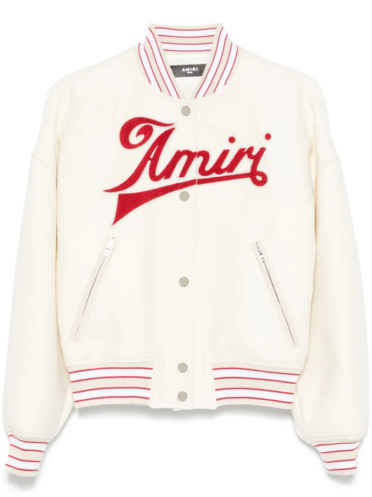 Logo-Embroidered Bomber Jacket