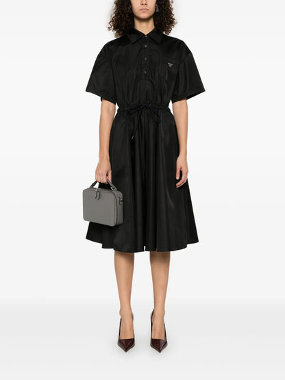 Triangle-Logo Midi Dress