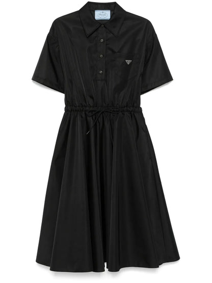 Triangle-Logo Midi Dress