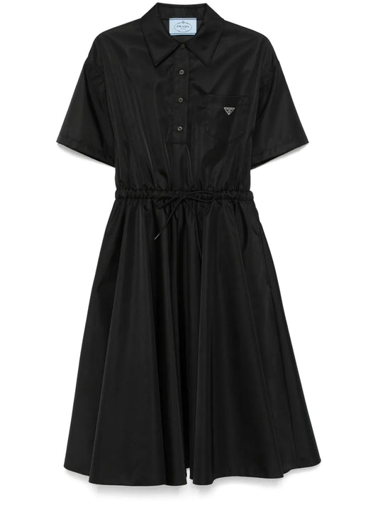 Triangle-Logo Midi Dress