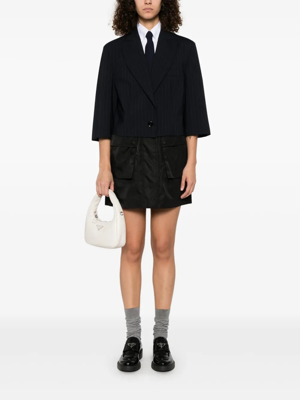 Triangle-Logo Mini Skirt