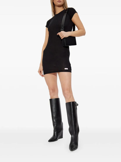 Rhinestoned Mini Dress