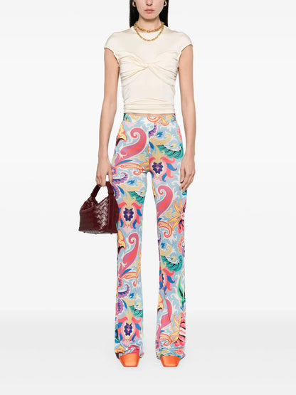 Paisley-Print Trousers