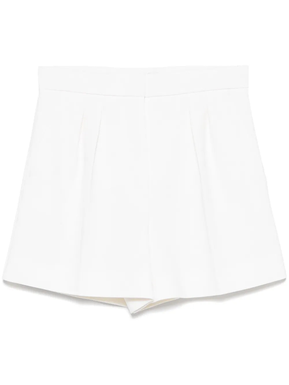 Ivory Stretch Wool Shorts