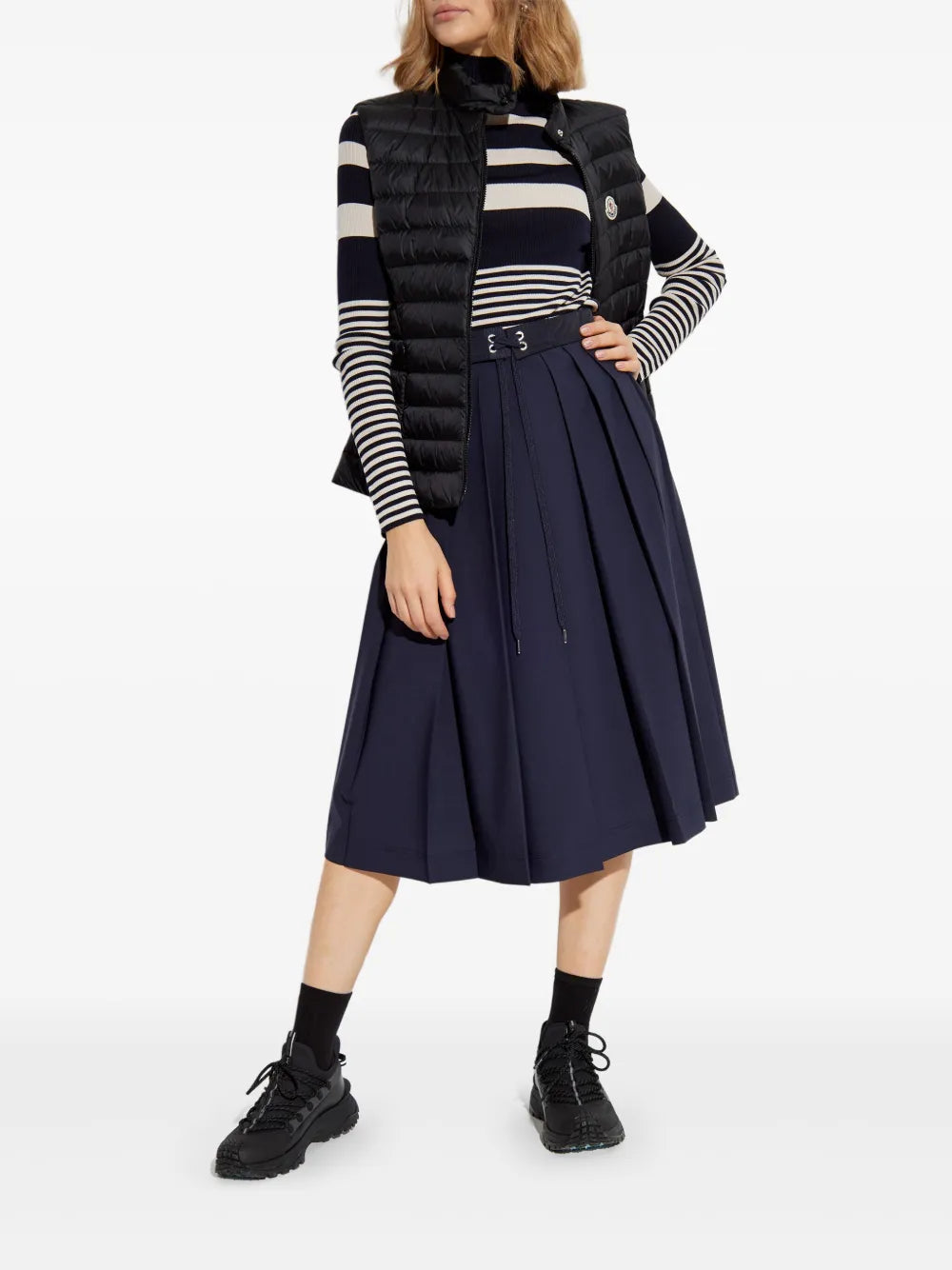 Pleated Midi Skirt