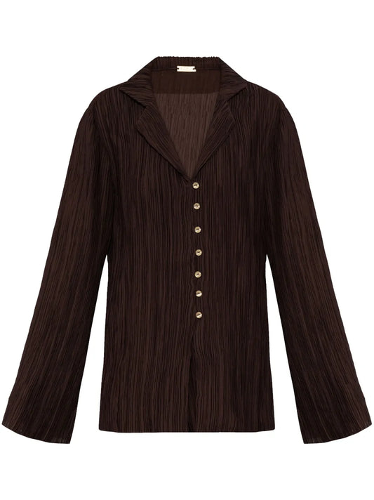 Textured-Finish Blouse