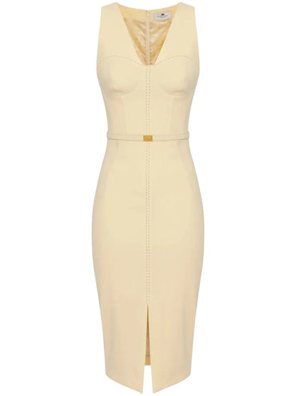Crepe Midi Dress