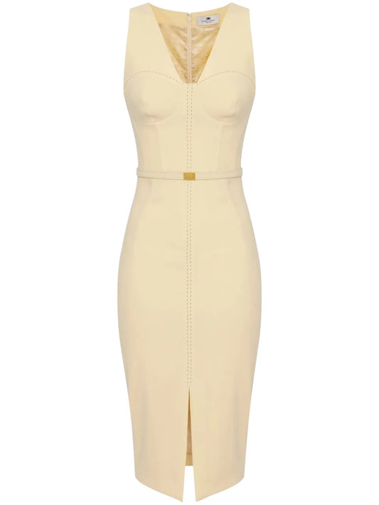 Crepe Midi Dress