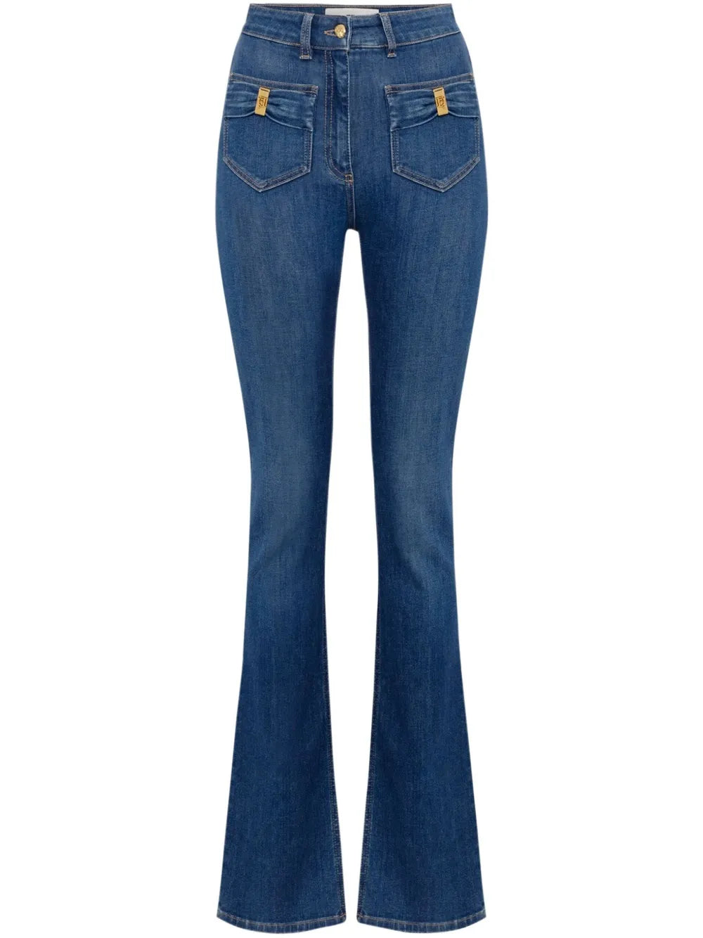 Bow-Detailing Flared Jeans
