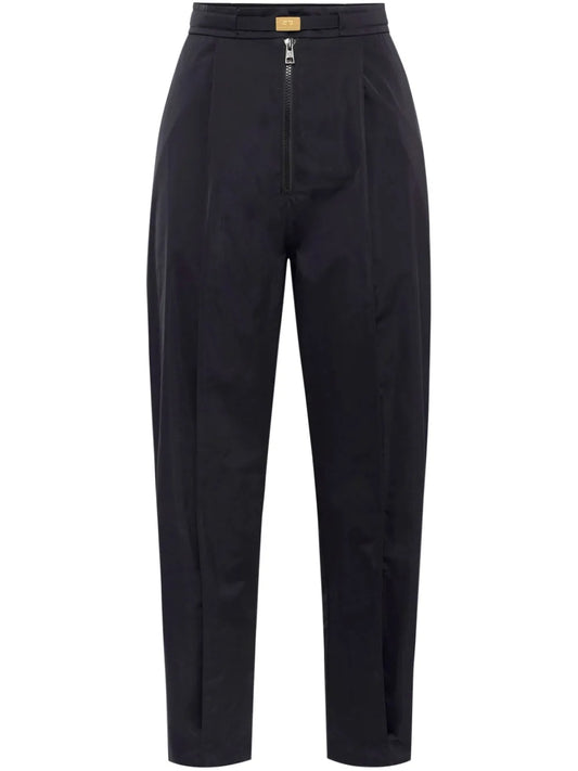 Belted Voile Boyfriend Trousers