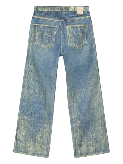 Distressed Straight-Jeans