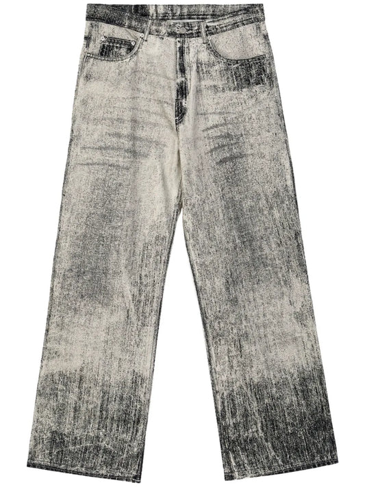 Distressed Straight-Jeans