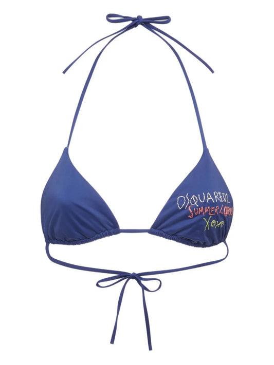 Embroidered Bikini Top