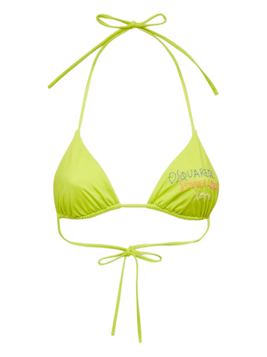 Embroidered Bikini Top