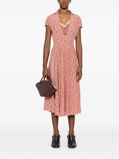 Floral-Print Midi Dress