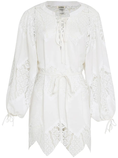 Lace-Panelled Dress