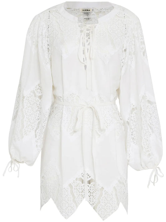 Lace-Panelled Dress