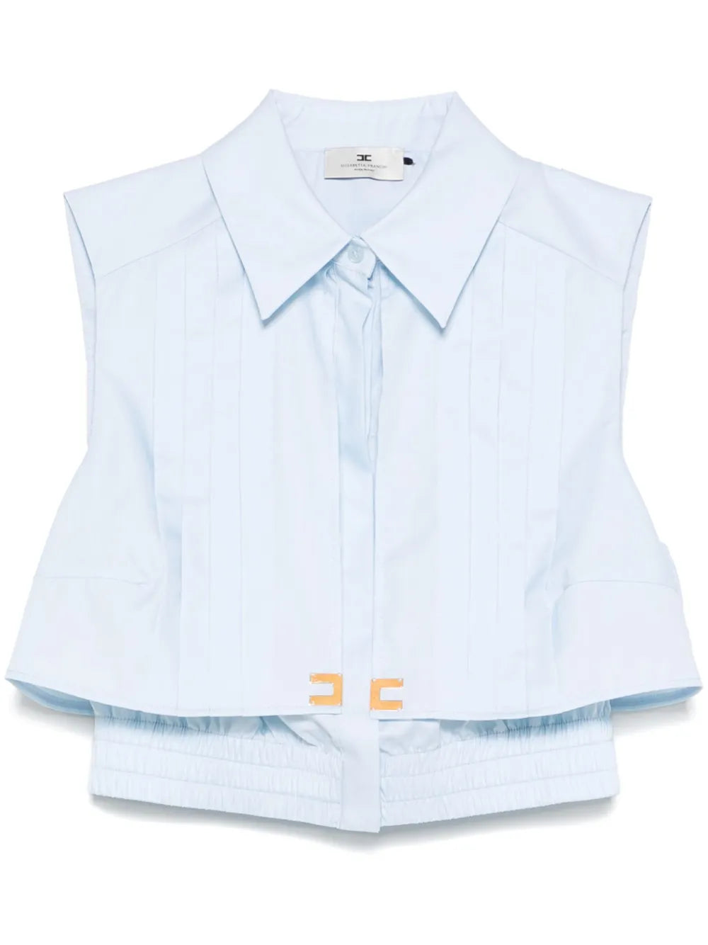 Cropped Poplin Shirt