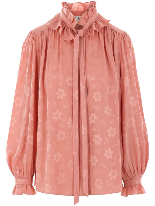 Floral-Jacquard Shirt