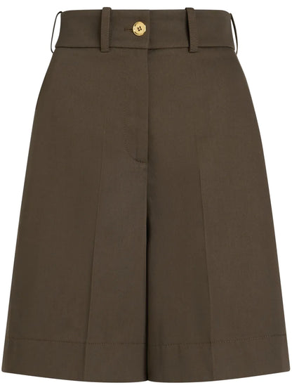 Gabardine Bermuda Shorts