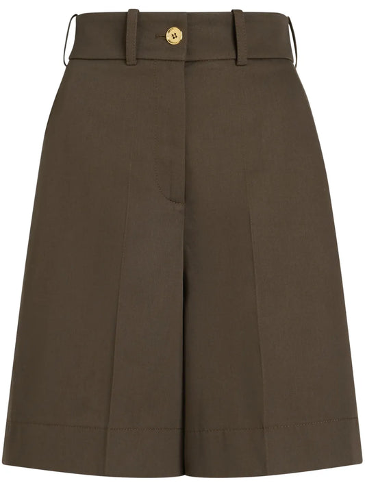 Gabardine Bermuda Shorts