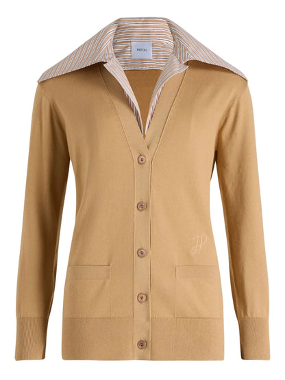 Trompe L'Oeil Cotton Cardigan