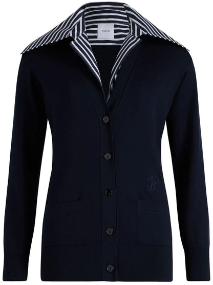 Trompe L'Oeil Cotton Cardigan