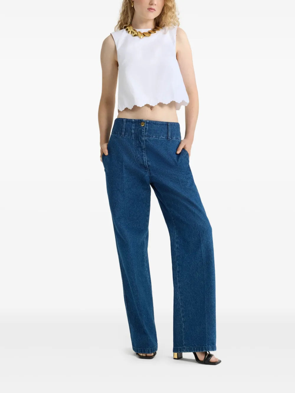 Poplin Crop Top