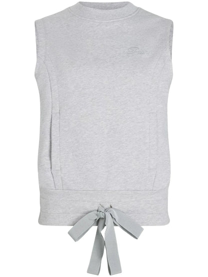 Logo-Embroidered Sleeveless Sweatshirt