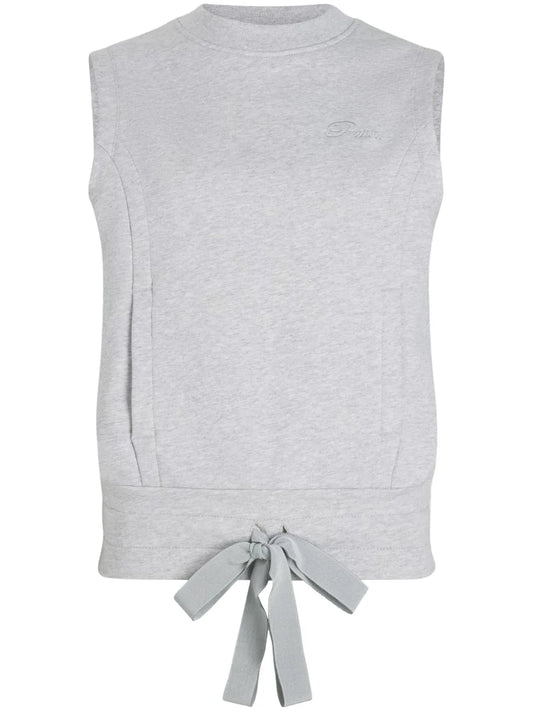 Logo-Embroidered Sleeveless Sweatshirt