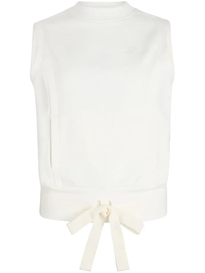 Logo-Embroidered Sleeveless Sweatshirt