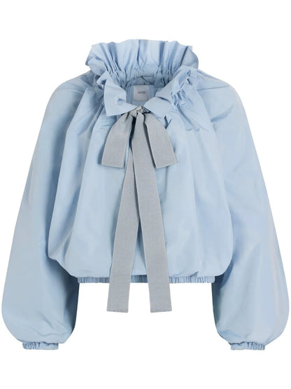 Iconic Drawstring Faille Top