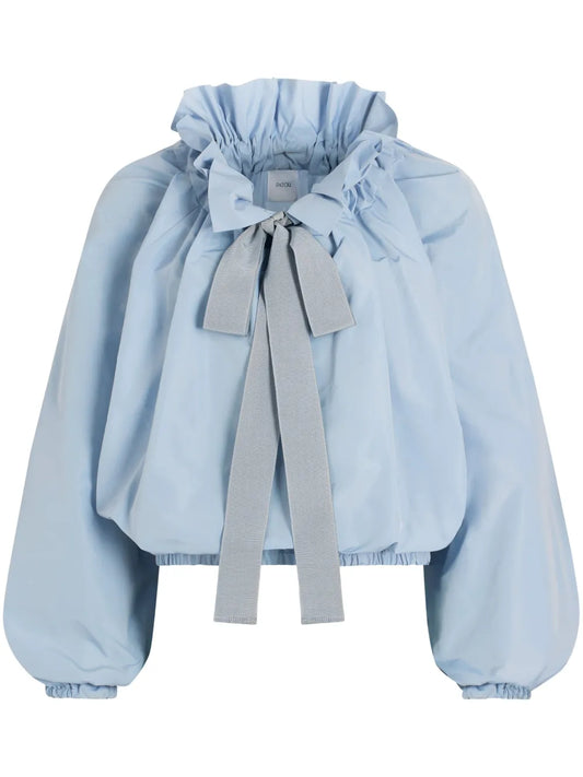 Iconic Drawstring Faille Top