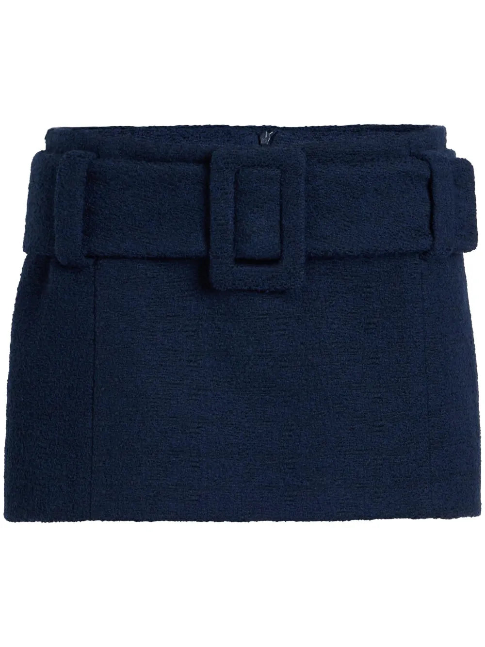 Belted Organic-Cotton Mini Skirt