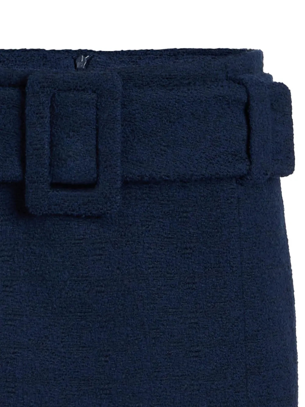 Belted Organic-Cotton Mini Skirt