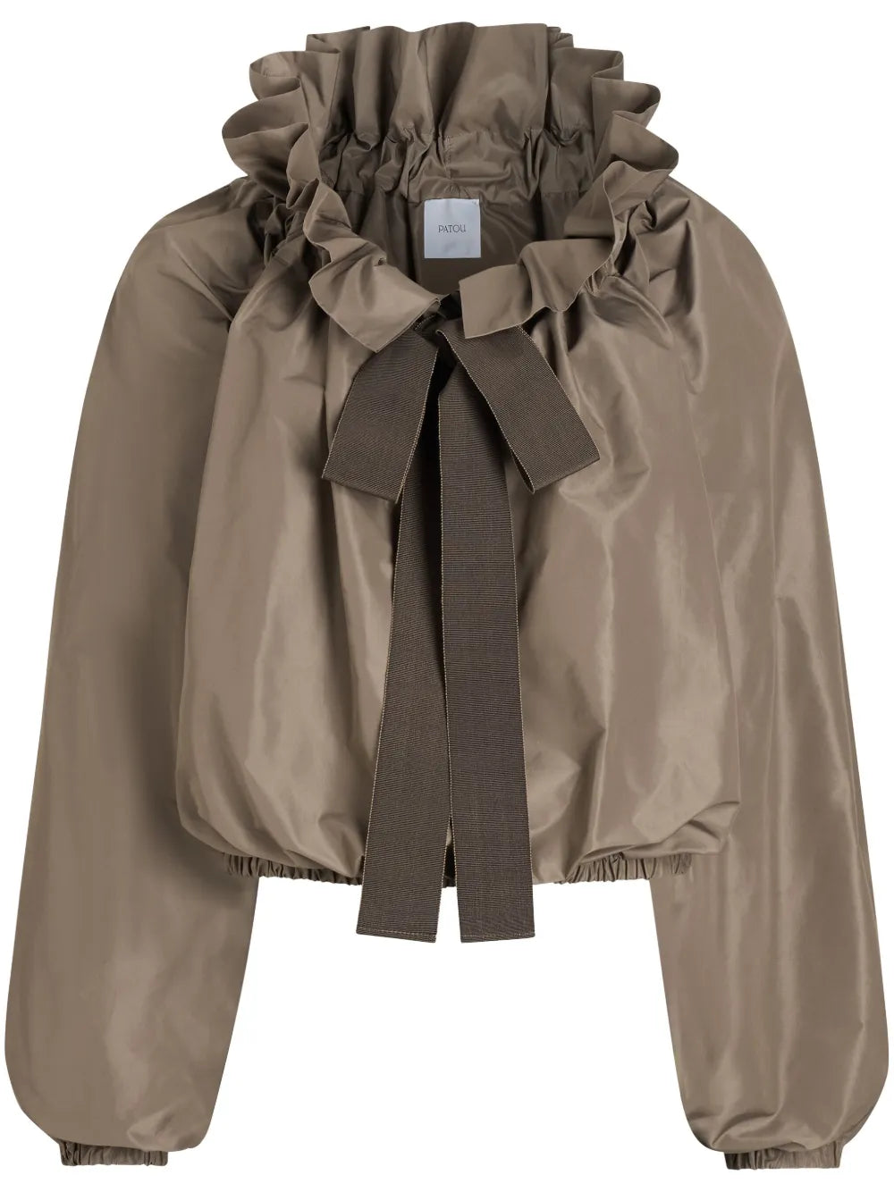 Iconic Drawstring Faille Top