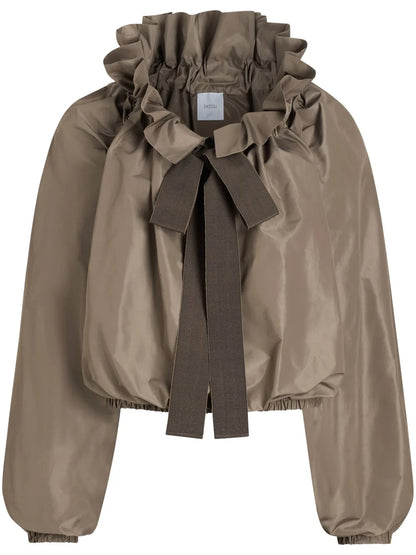 Iconic Drawstring Faille Top