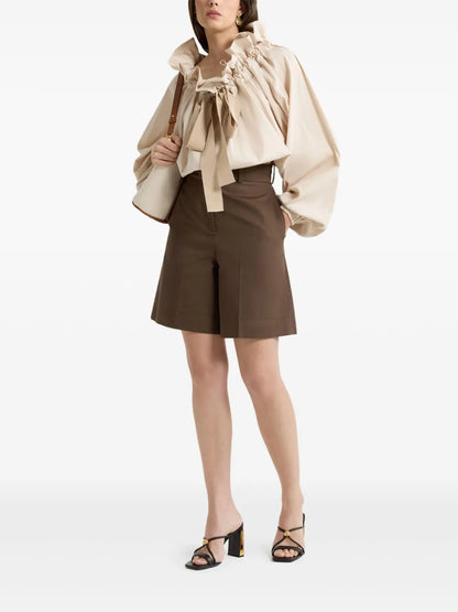 Iconic Drawstring Poplin Top