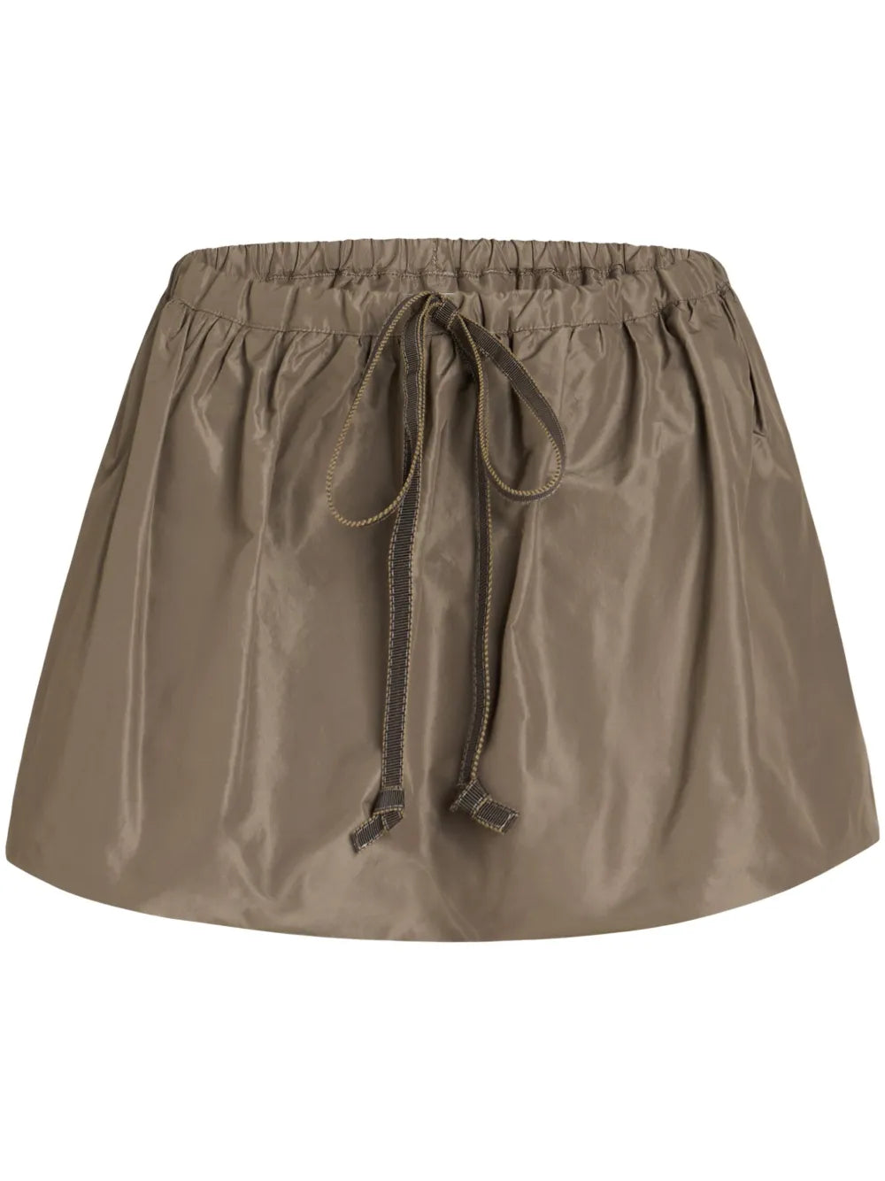 Puffy Faille Mini Skirt