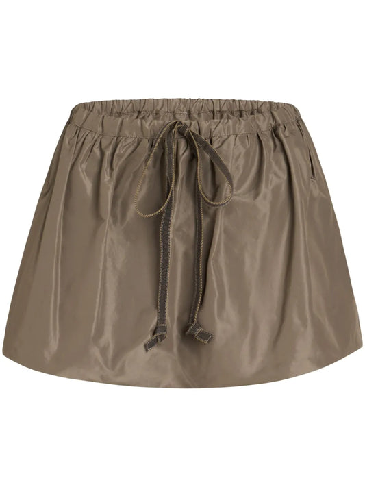 Puffy Faille Mini Skirt