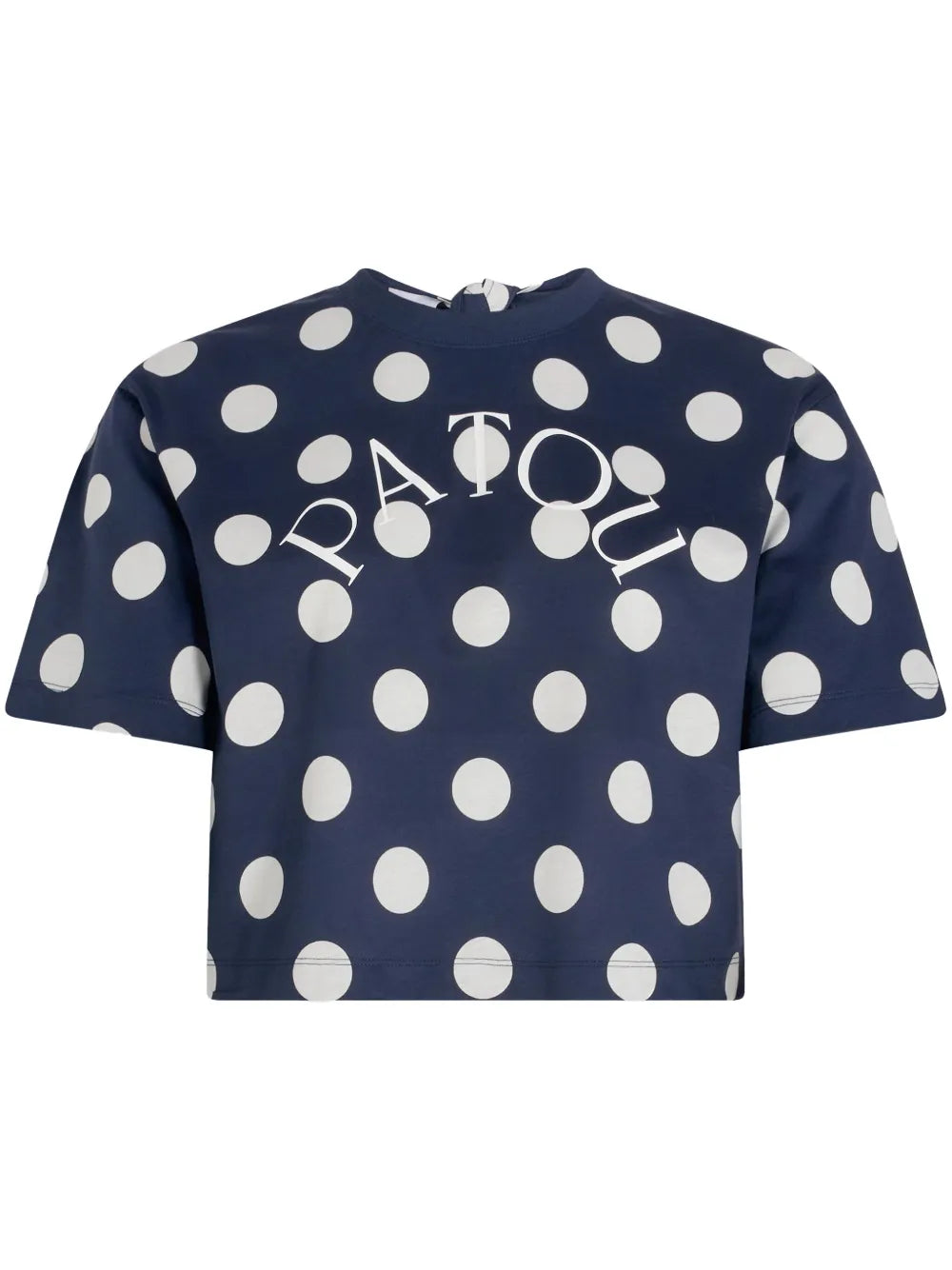 Logo-Print Split-Back T-Shirt