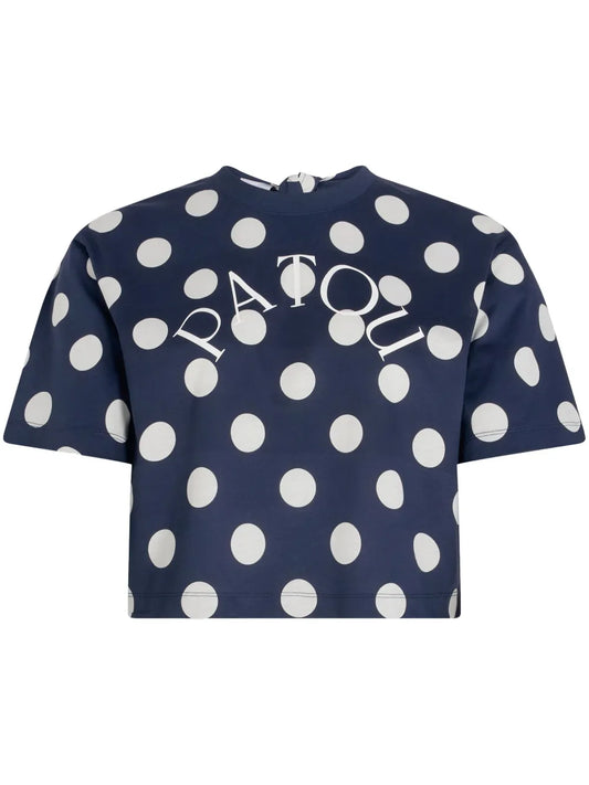 Logo-Print Split-Back T-Shirt