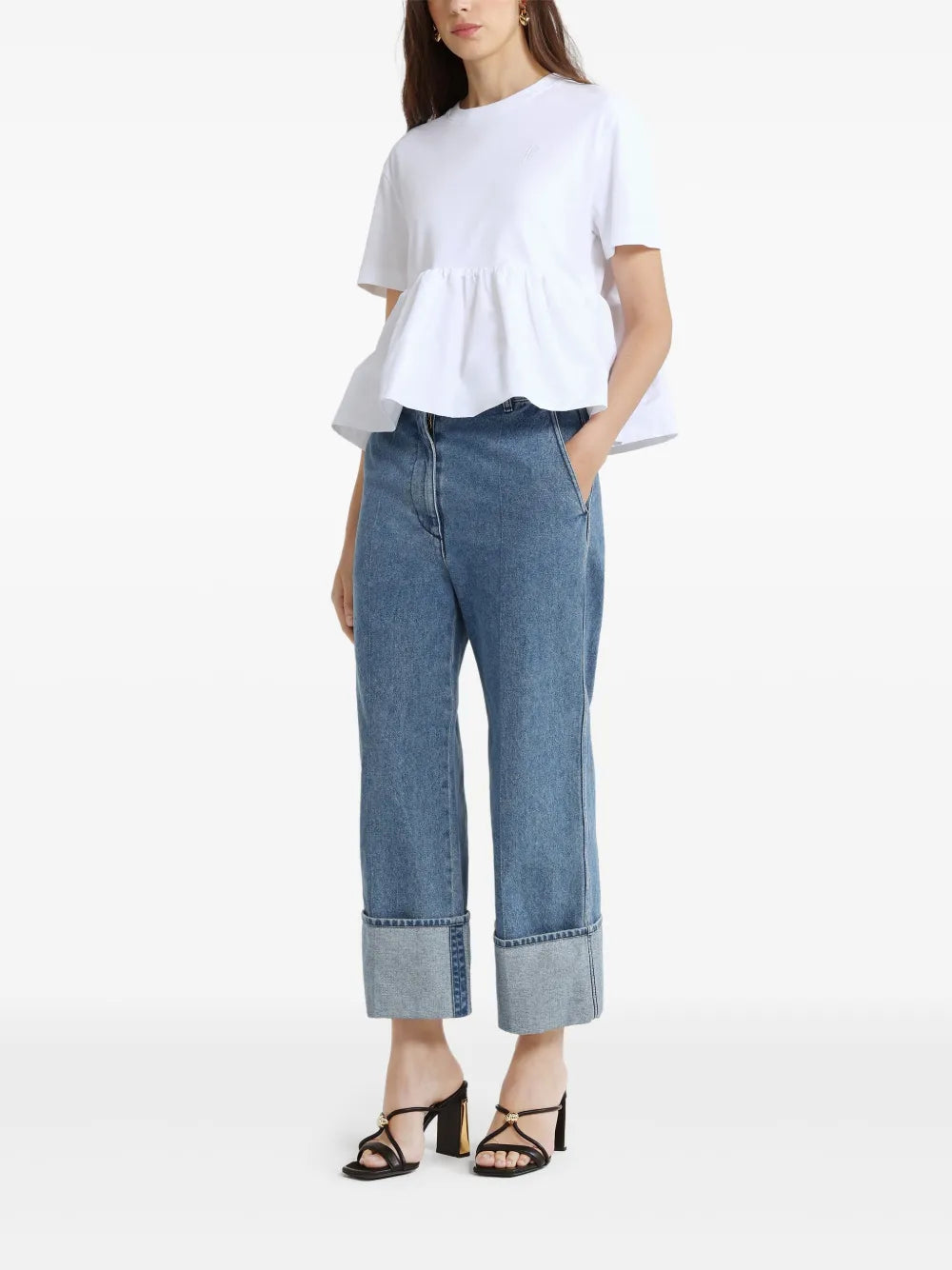 Ruffle-Hem T-Shirt