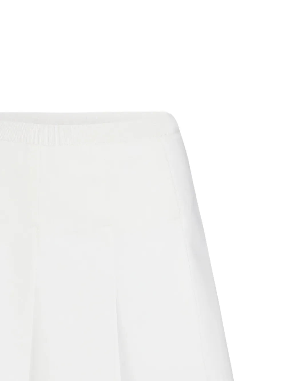 Pleated Gabardine Mini Skirt