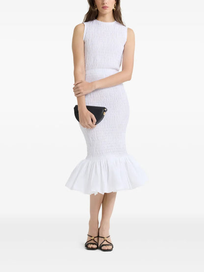 Smocked Midi Dress