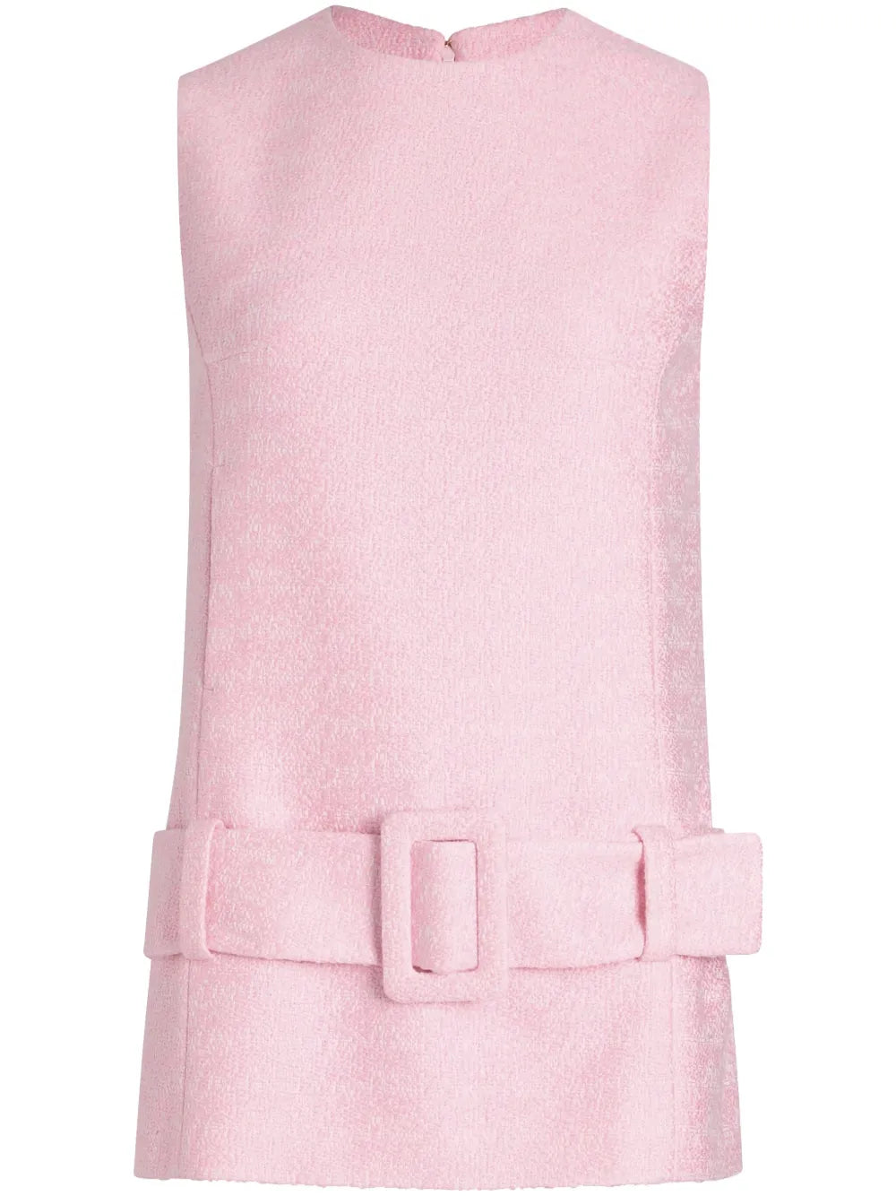 Belted Tweed Mini Dress