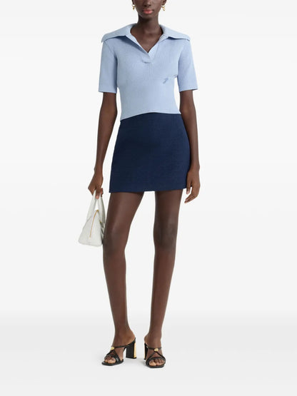 Knitted Polo Top