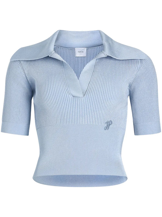 Knitted Polo Top