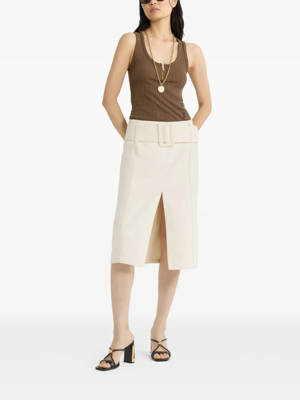 Scoop-Neck Ribbed Tank Top