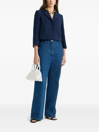 Cropped Tailored Tweed Jacket